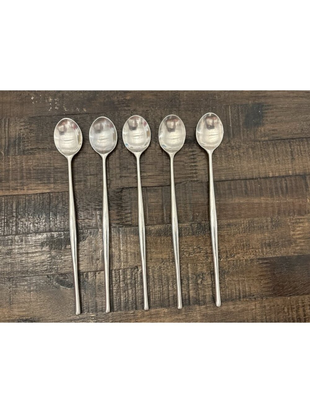 Lauffer Design 18/8 Long Iced Tea Parfait or Cocktail Spoon Norway Set Of 5
